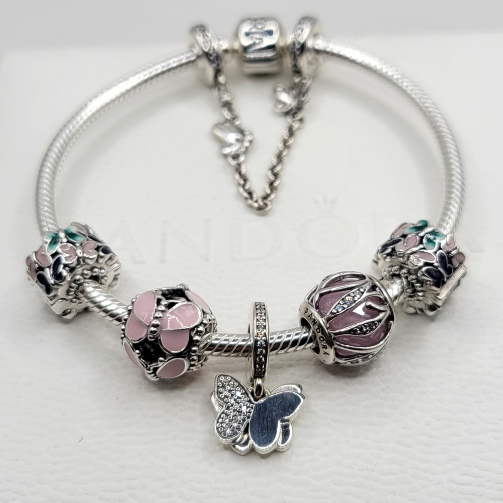 🦋 7pc Authentic Pandora NATURE BRACELET SET